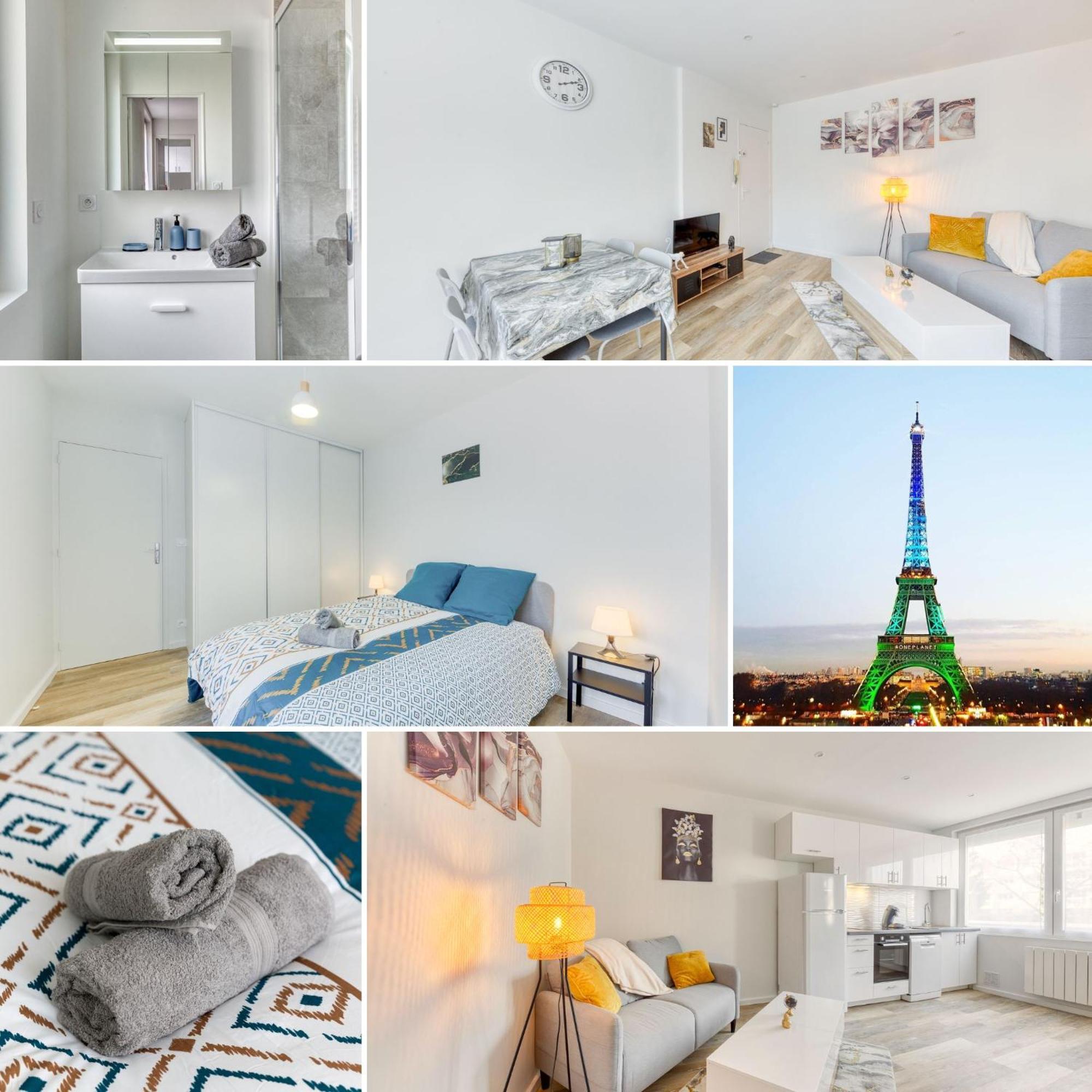 Cozy Appart 5 A 3' De La Gare - Cozy Houses Palaiseau Exteriör bild
